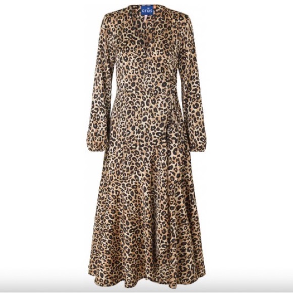NWT Leopard Print Wrap Dress Crās - Picture 4 of 6